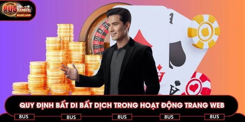 Quy định bất di bất dịch trong hoạt động trang web